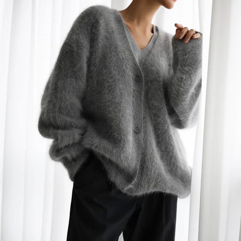 Bequeme Strickjacke