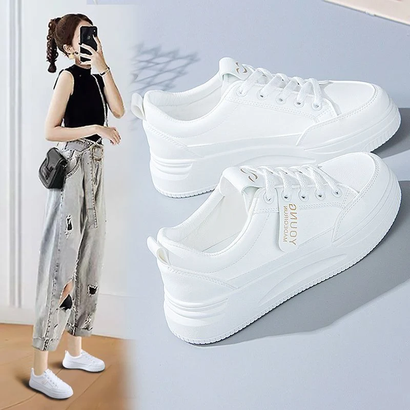 Damen Sneakers mit komfortabler Plateau-Sohle und atmungsaktivem Innenfutter