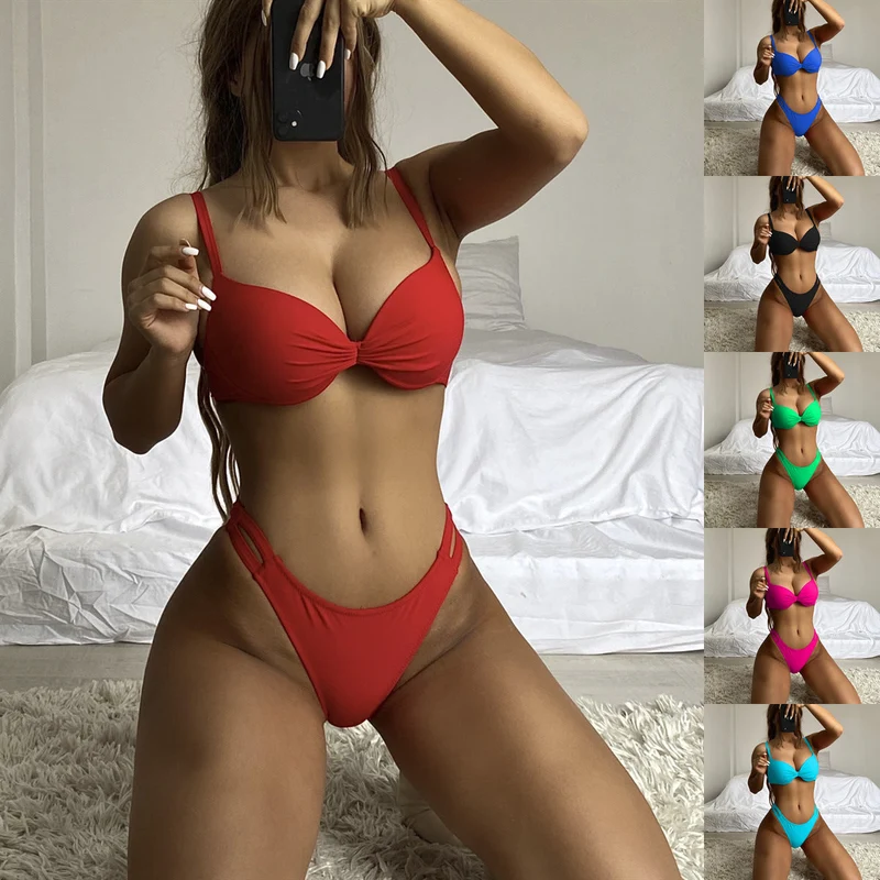 Damen Bikini mit elegantem Push-Up Design Nord Taschen