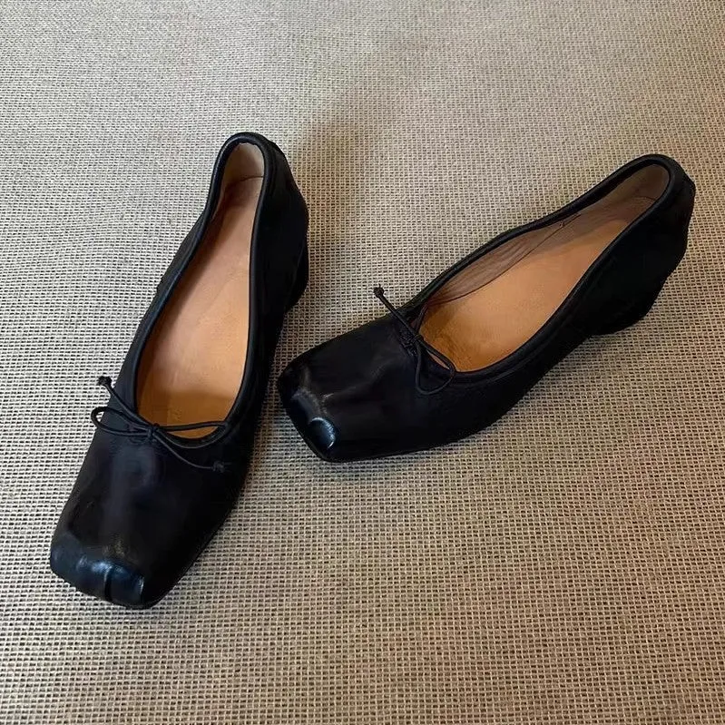 Damen Bequeme Ballerinas mit besonderem Zehendesign
