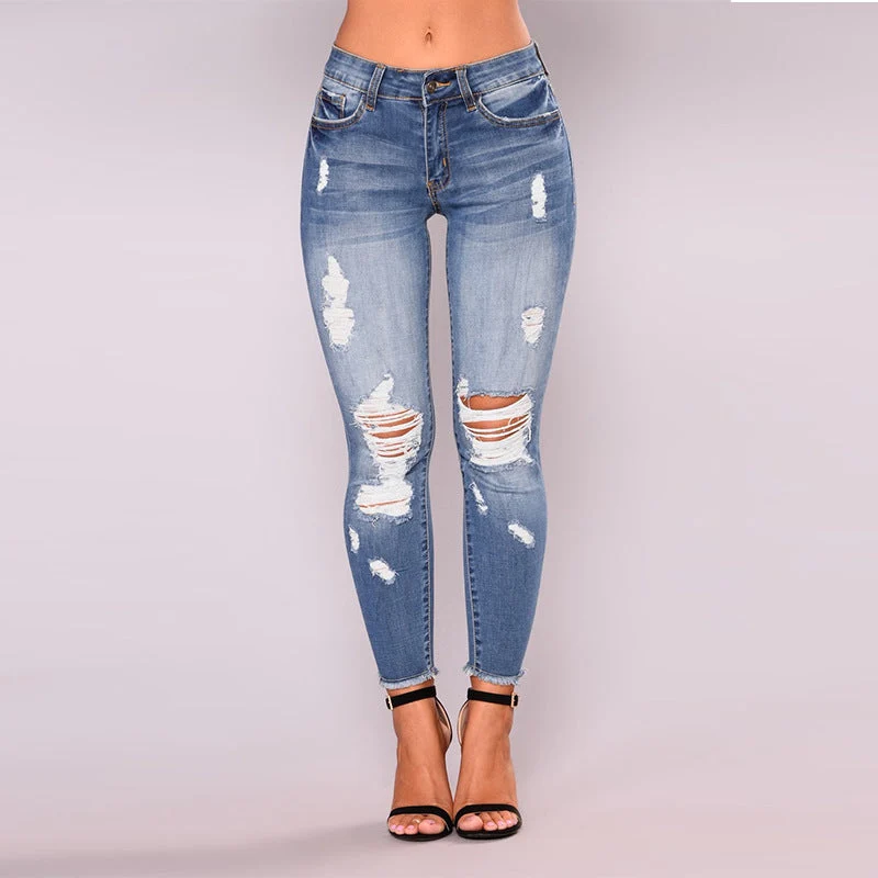 Damen Skinny Jeans mit angesagtem Destroyed-Look