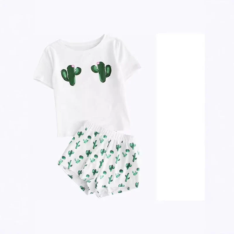 Damen Pyjama-Set mit humorvollem Print und bequemer Passform