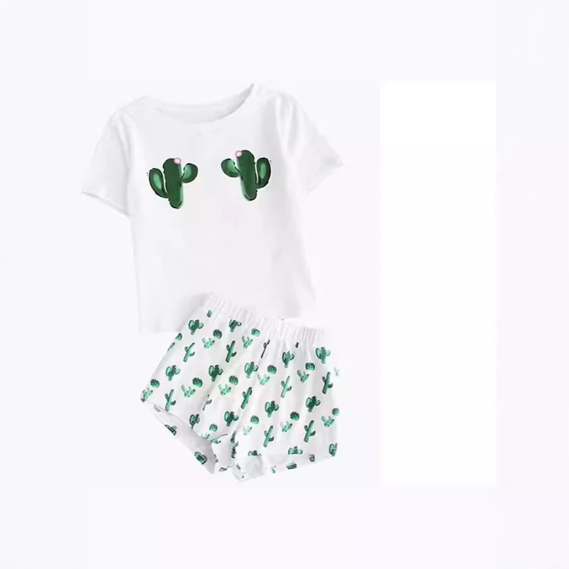 Damen Pyjama-Set mit humorvollem Print und bequemer Passform
