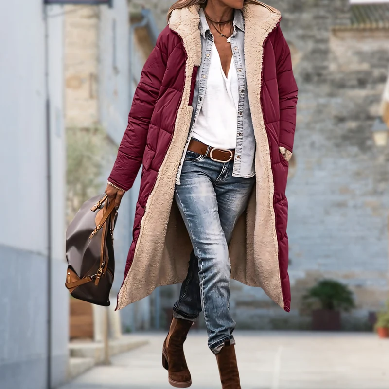 Winddichte Und Wasserdichte Winterjacke Für Damen
