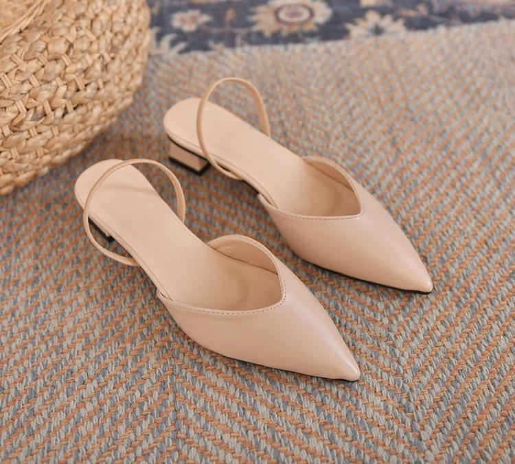 Damen Slingback-Pumps mit spitz zulaufendem Design Nord Taschen