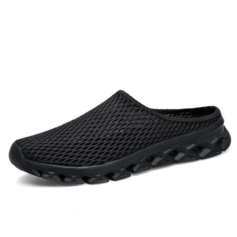 Unisex nan atmungsaktiver Mesh-Muleschuh mit flexibler Wabenlaufsohle und ergonomischem Fußbett