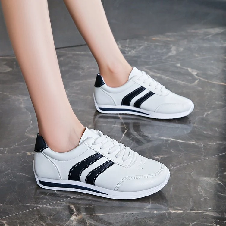 Damen klassische Sneakers mit modischen Streifen