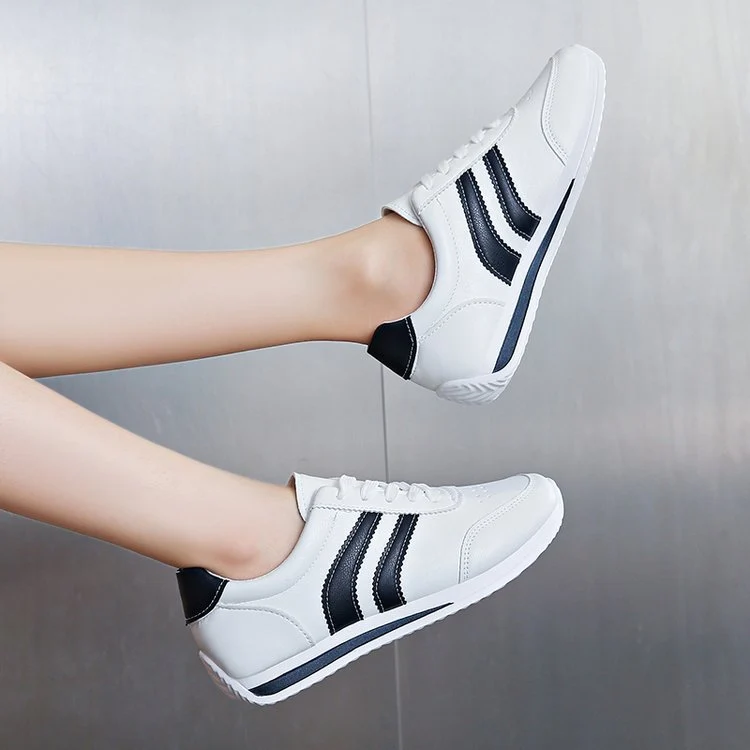 Damen klassische Sneakers mit modischen Streifen