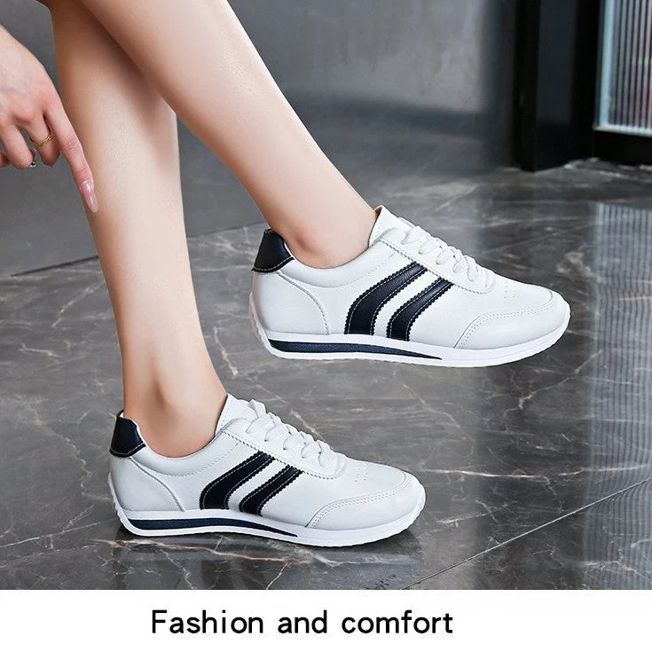 Damen klassische Sneakers mit modischen Streifen