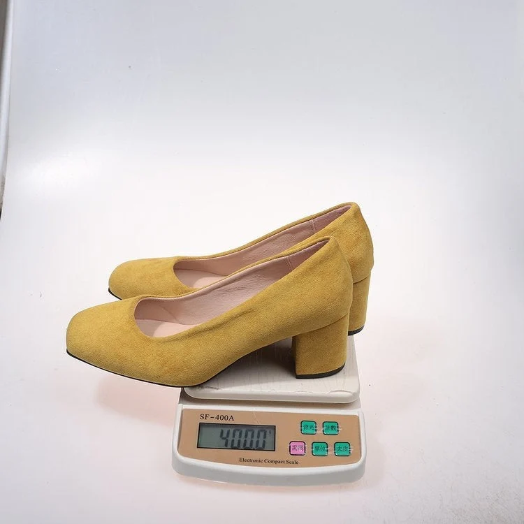 Damen Komfortable Blockabsatz-Pumps