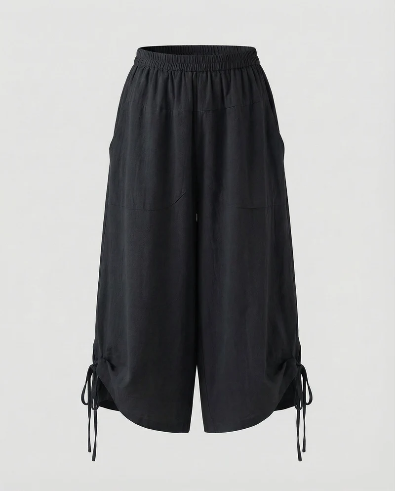 Damen Modische Zierkordel MischgewNord Taschene Rock-Culotte