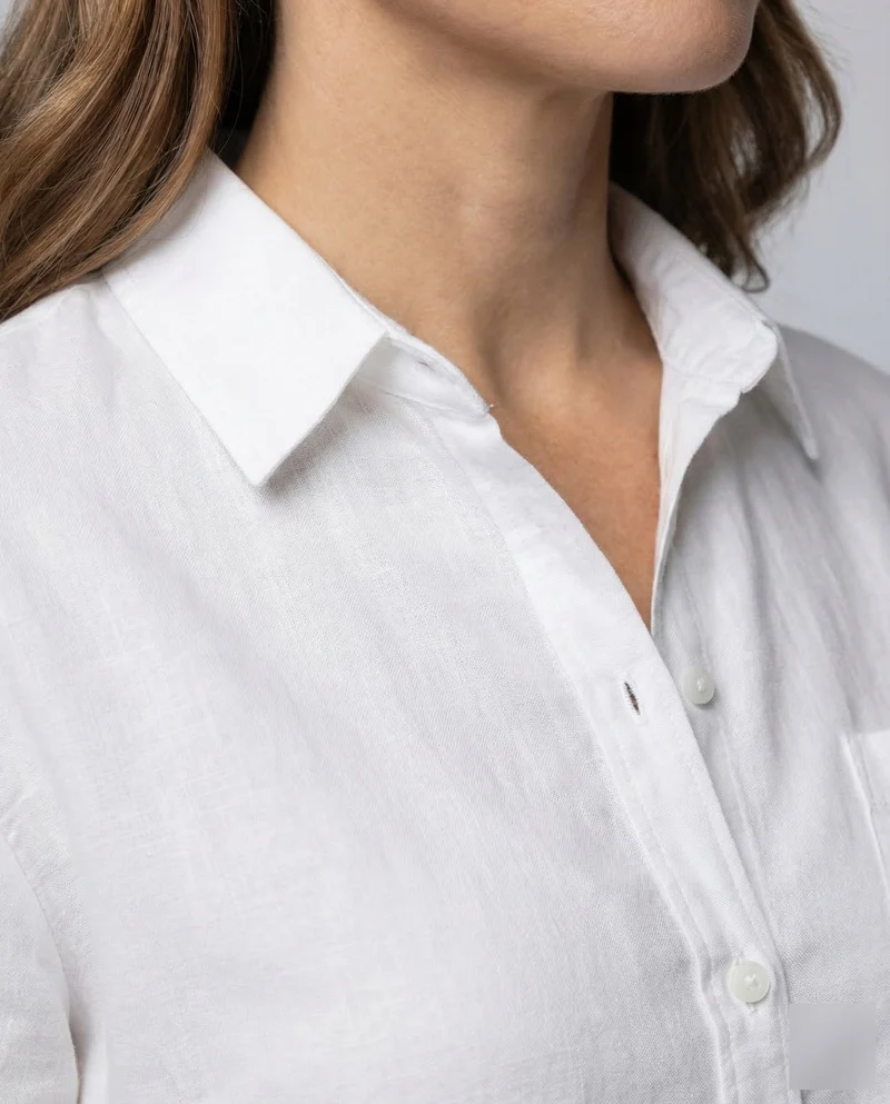 Damen Resort-Hemd Baumwollmischung