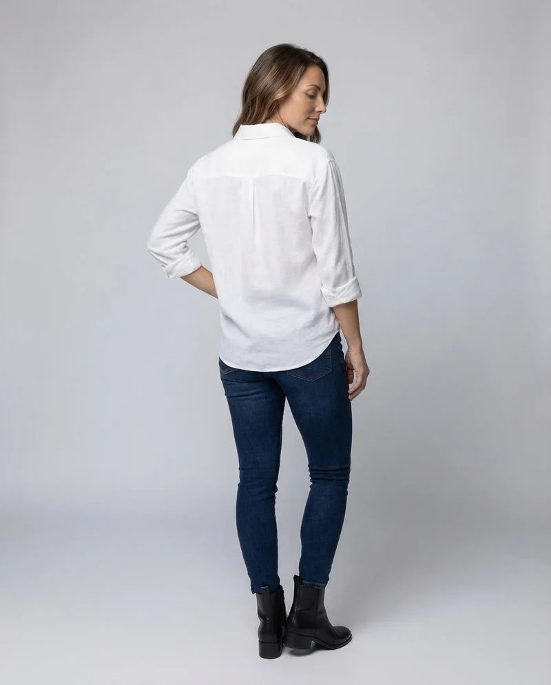 Damen Resort-Hemd Baumwollmischung