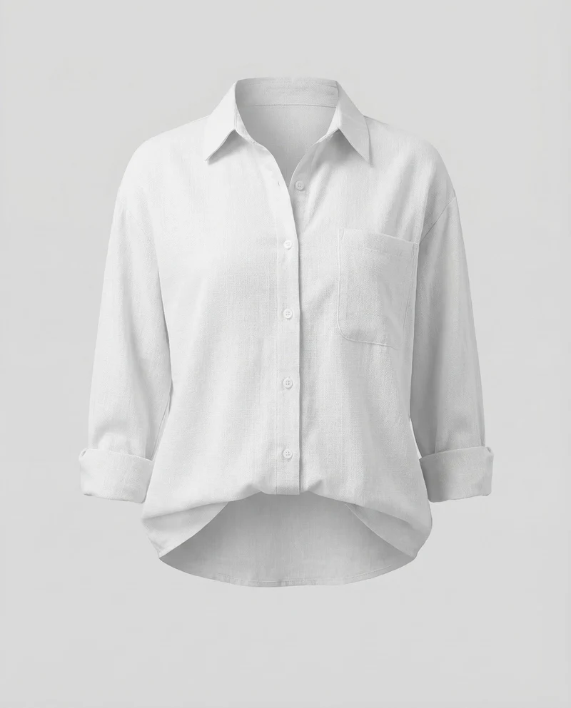 Damen Resort-Hemd Baumwollmischung