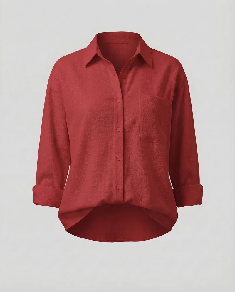 Damen Resort-Hemd Baumwollmischung