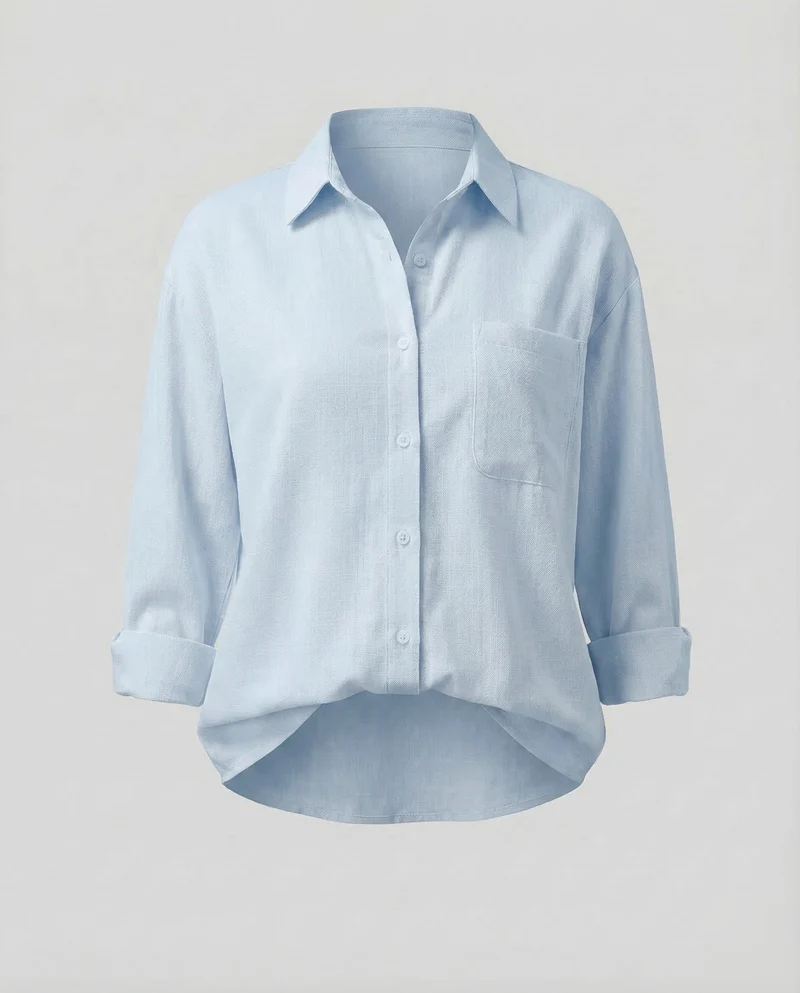 Damen Resort-Hemd Baumwollmischung
