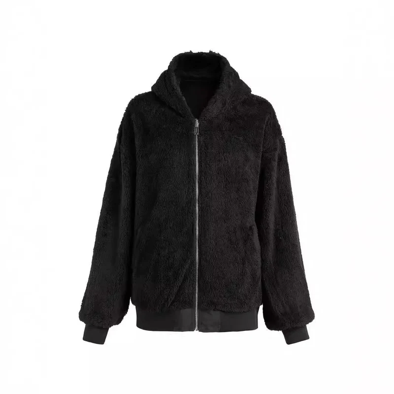 Damen Kuschelige Fleece-Jacke