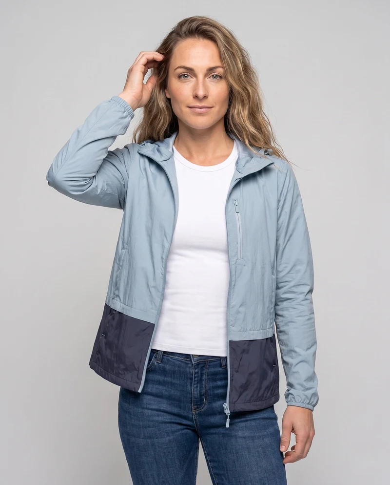 Damen ultraleichte Outdoor-Jacke mit atmungsaktiver Membran Nord Taschen