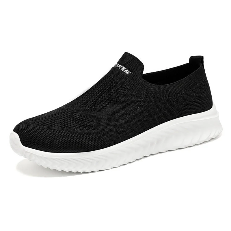 Damen Leichte Slip-On Freizeitschuhe mit atmungsaktivem Strickdesign