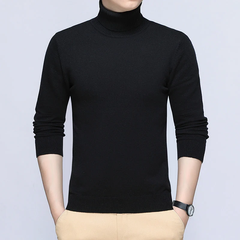 Herren Rollkragenpullover aus hochwertiger, atmungsaktiver Baumwolle