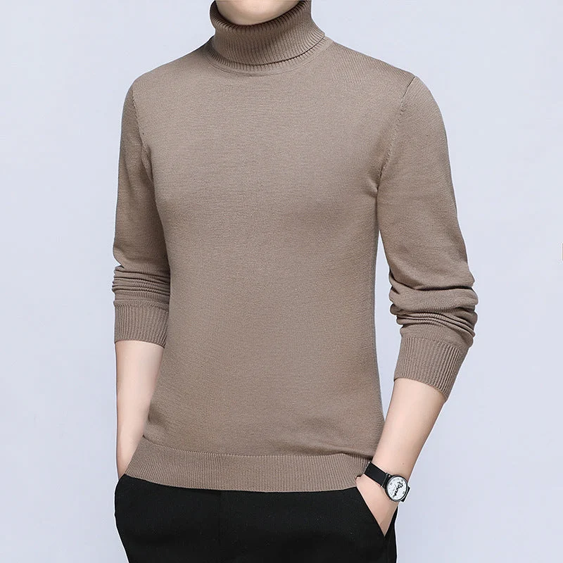 Herren Rollkragenpullover aus hochwertiger, atmungsaktiver Baumwolle