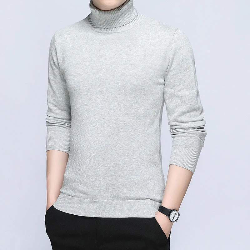 Herren Rollkragenpullover aus hochwertiger, atmungsaktiver Baumwolle