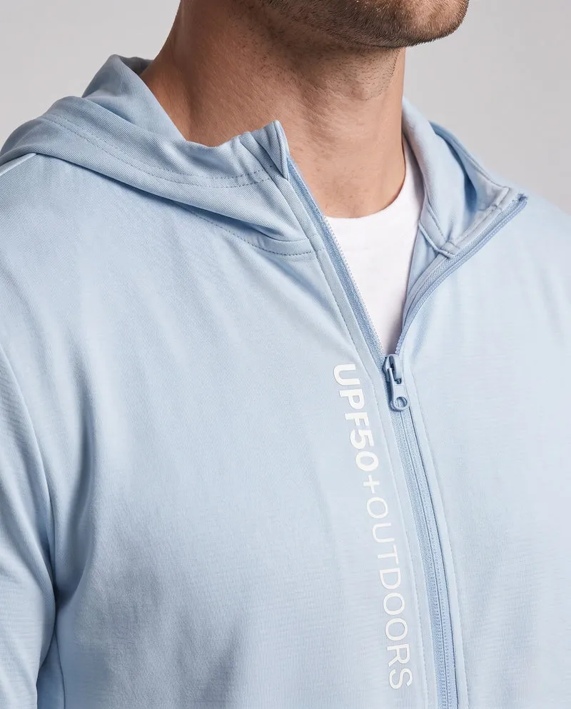Herren atmungsaktive UV-Schutzjacke mit Kapuze Nord Taschen
