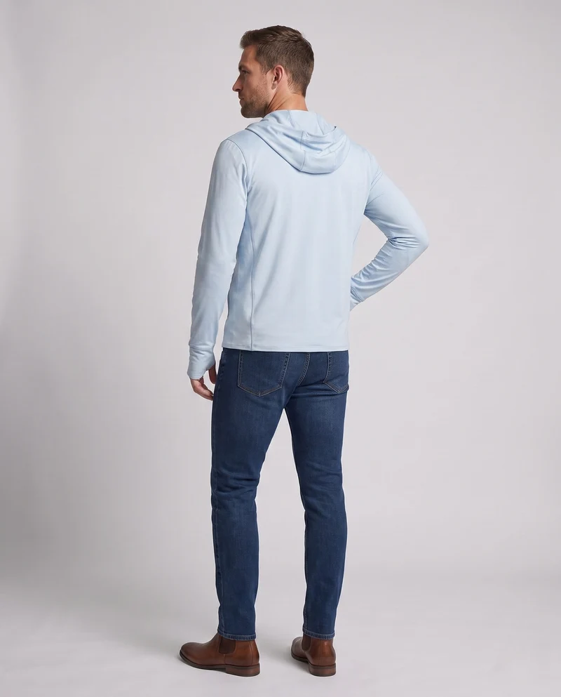 Herren atmungsaktive UV-Schutzjacke mit Kapuze Nord Taschen