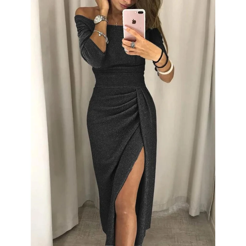 Langes elegantes Damenkleid