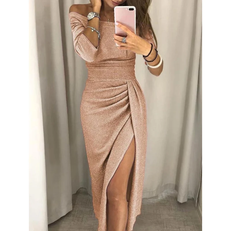 Langes elegantes Damenkleid