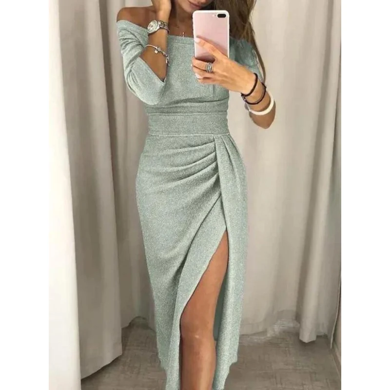 Langes elegantes Damenkleid