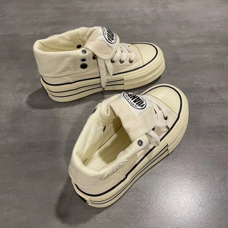 Damen Urbaner High-Top Sneaker mit stylischer Zierschnürung