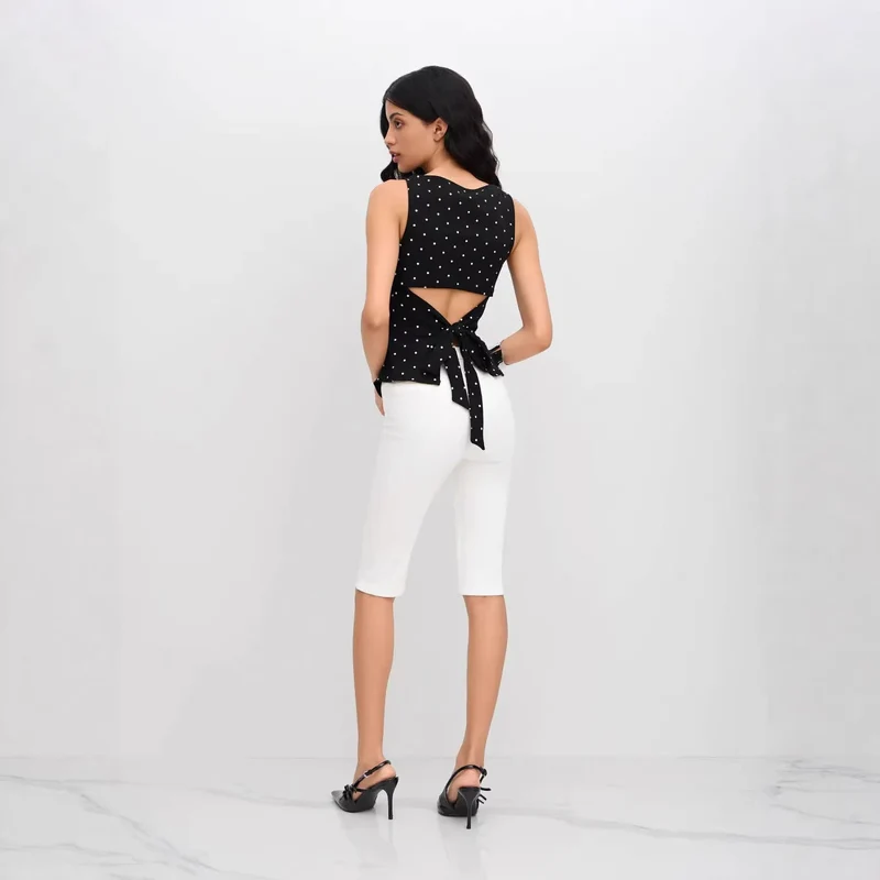 Damen Chic Rollkragen Top mit Raffung und Bindegürtel