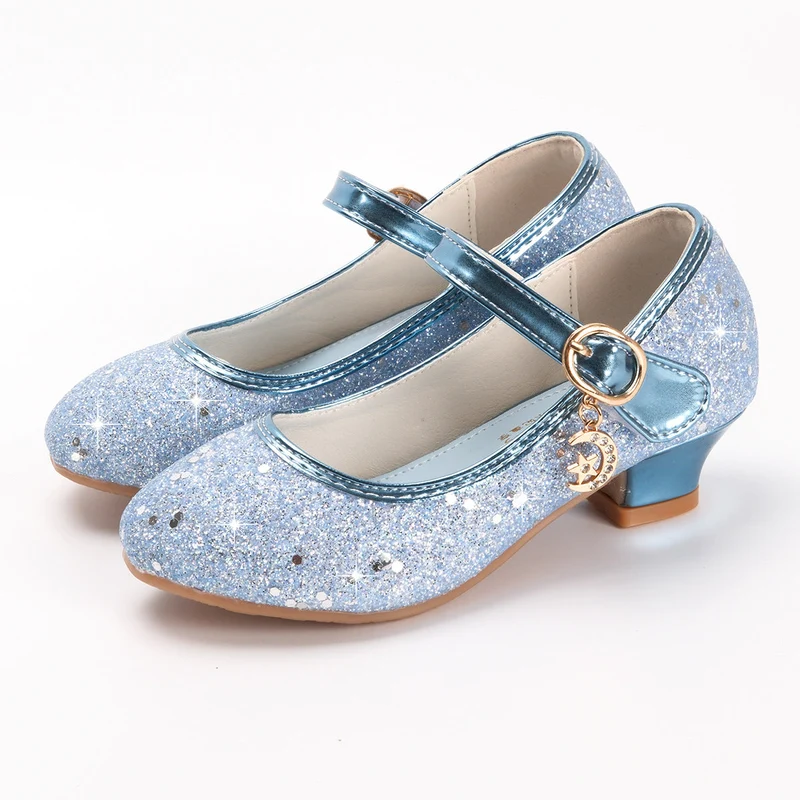 Mädchen Glitzernde Mary Jane Schuhe mit dekorativer Schnalle