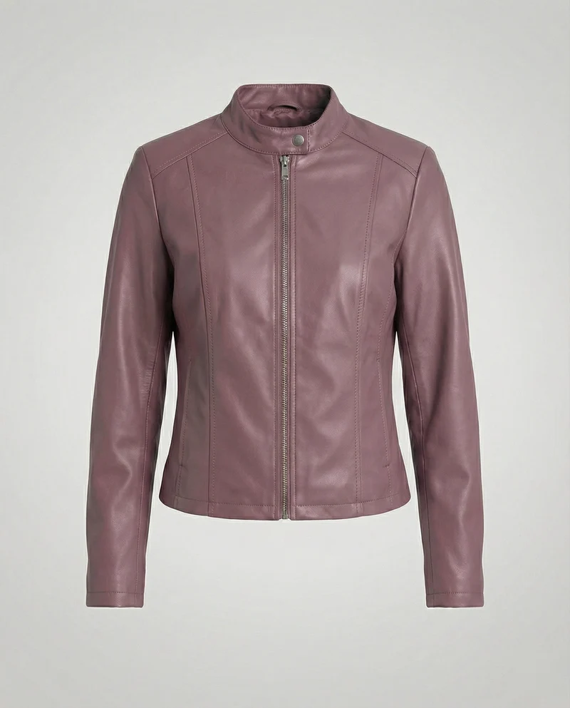 Damen Bikerjacke Lederimitat