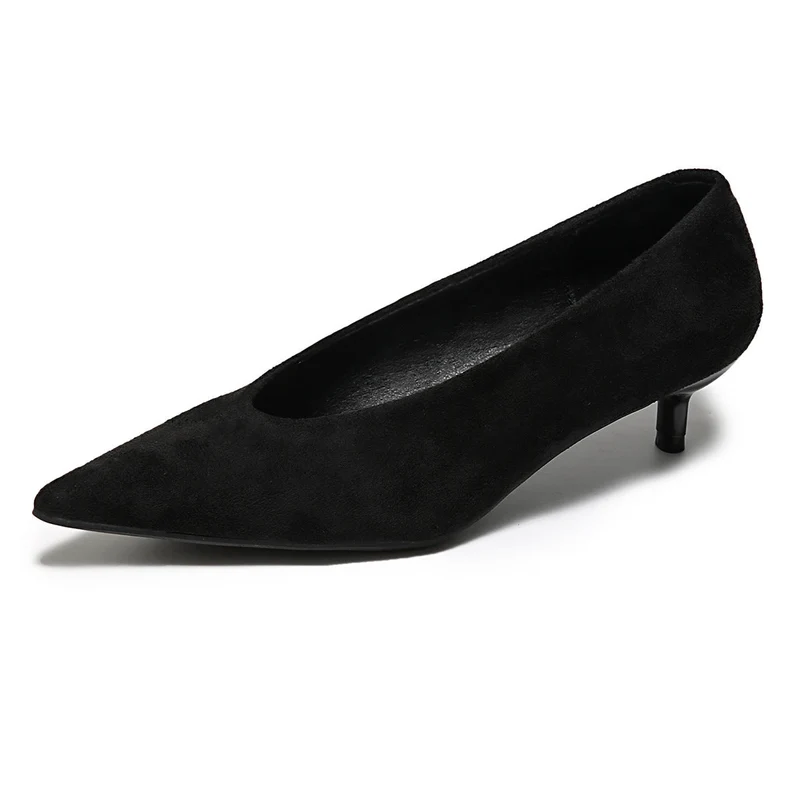 Damen Elegante Pumps aus hochwertigem Veloursleder mit geschmeidiger Form