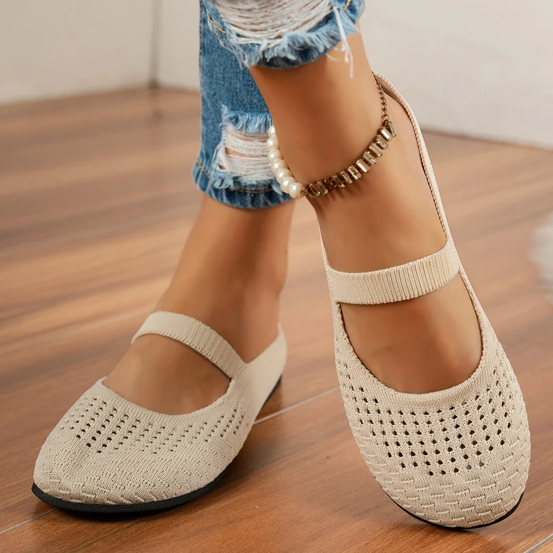 Damen Atmungsaktive Schuh mit elastischem Riemendesign