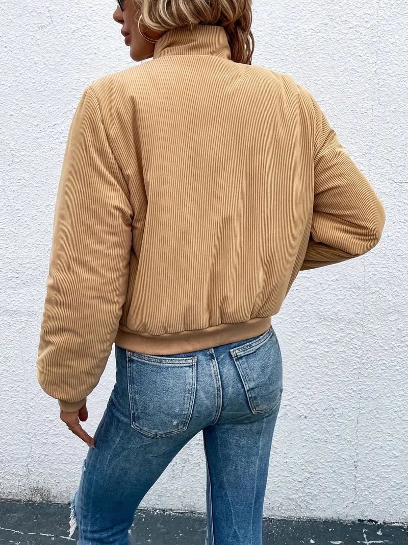 Nord Taschen | Cordjacke mit Reißverschluss und Knopfverschluss