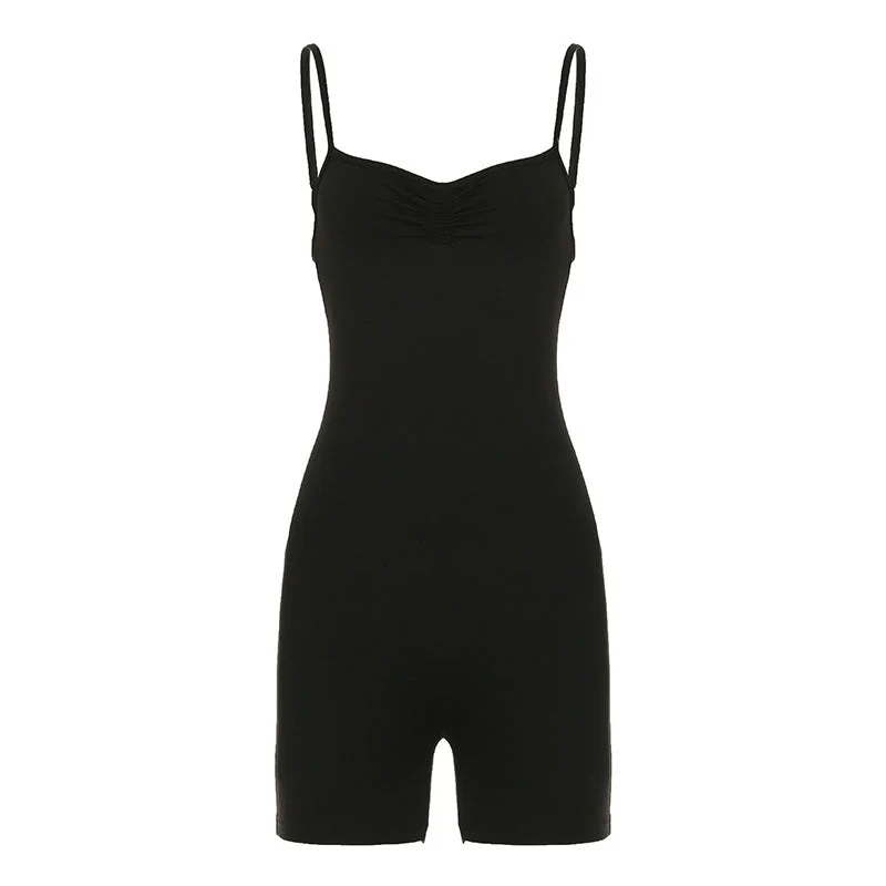 Damen sportlicher Badeanzug mit verstellbaren Trägern und Rüschendetails