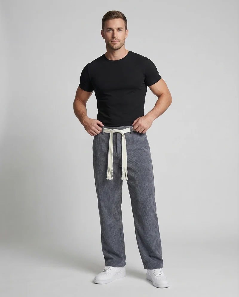 Herren Cordhose Weit Gerade