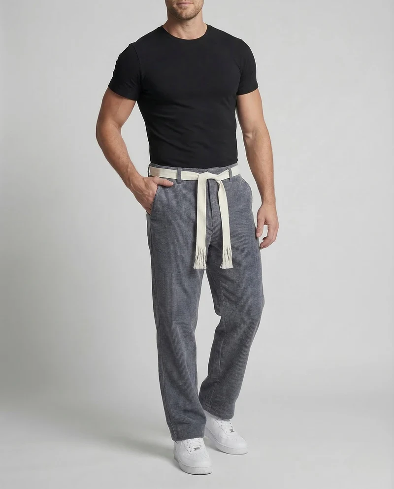Herren Cordhose Weit Gerade