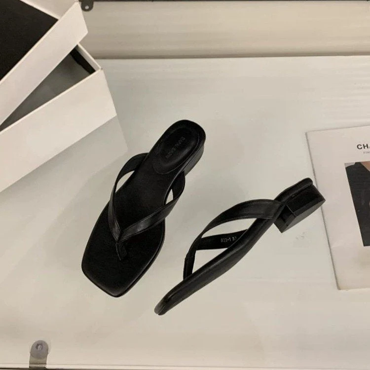 Damen modische Flip-Flops mit elegantem Absatz und komfortablem Fußbett Nord Taschen