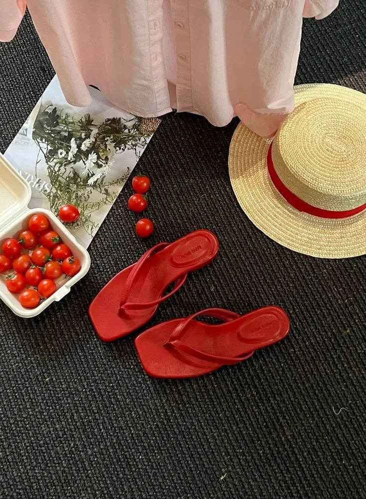 Damen modische Flip-Flops mit elegantem Absatz und komfortablem Fußbett Nord Taschen