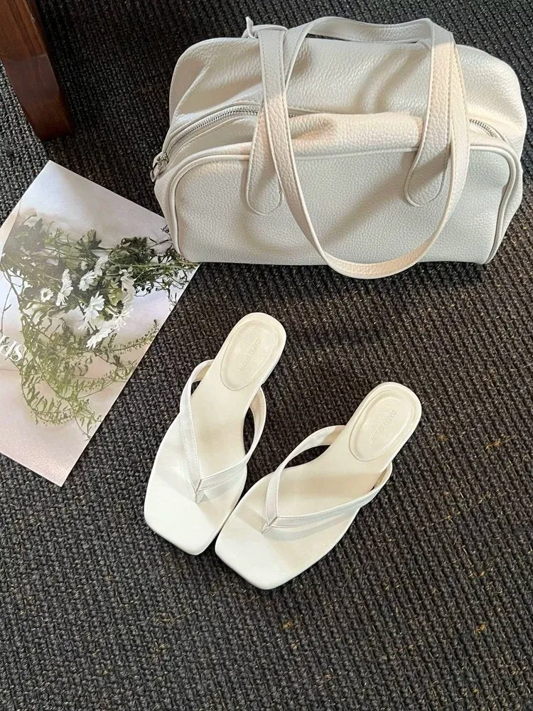 Damen modische Flip-Flops mit elegantem Absatz und komfortablem Fußbett Nord Taschen