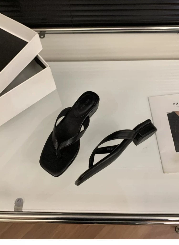 Damen modische Flip-Flops mit elegantem Absatz und komfortablem Fußbett Nord Taschen