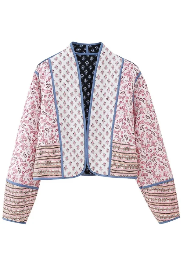 Wendbare Steppjacke mit farblich passender kleiner Baumwolljacke