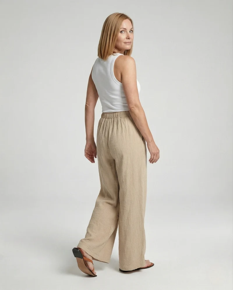 Freizeitkleidung Damen Musselin Hose