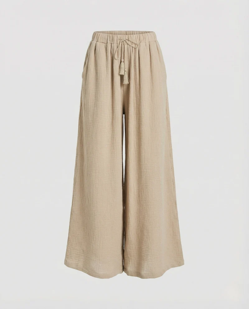 Freizeitkleidung Damen Musselin Hose