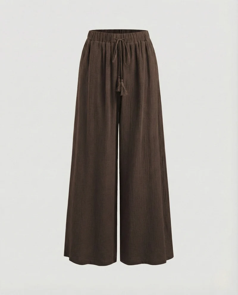 Freizeitkleidung Damen Musselin Hose