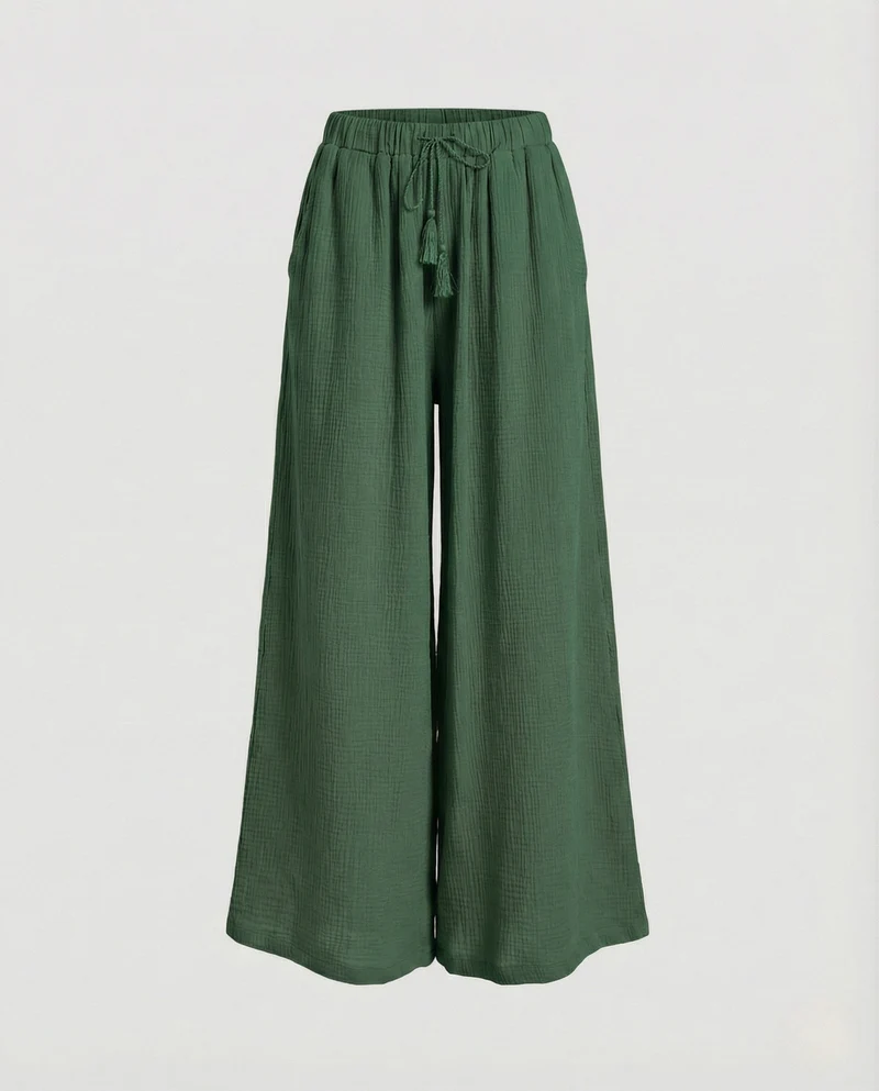 Freizeitkleidung Damen Musselin Hose